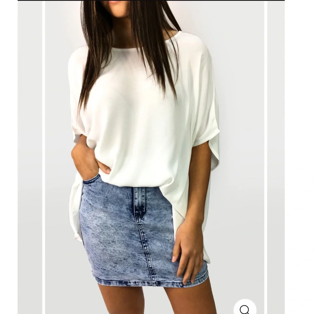 NWOT ASOS oversized sheer top size 8 - Picture 1 of 6